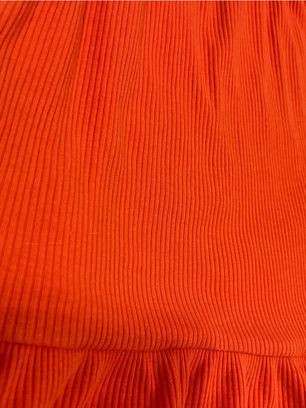 Old Navy Orange Ribbed Tank Dress‎ Ruffle Hem Girls large sundress
